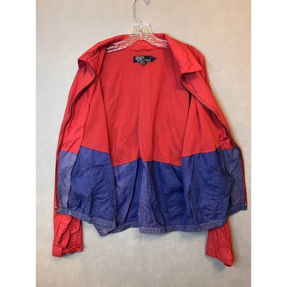 Polo Ralph Lauren Men's XL Vintage Windbreaker Jacket Blue & Red - Picture 6 of 8